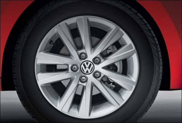 16 Inch Alloy Wheels of new VW Polo GT Sport
