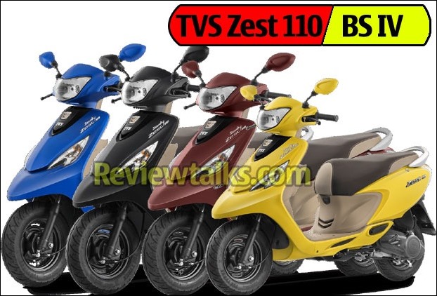 TVS Zest 110 BS4 version gets 4 new colors 